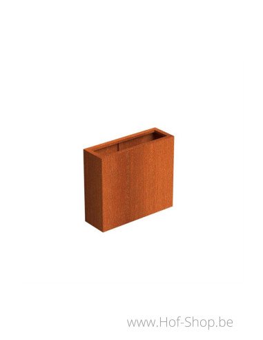 Carrez 90 x 30 x 80 cm - Jardinière Adezz en acier Corten