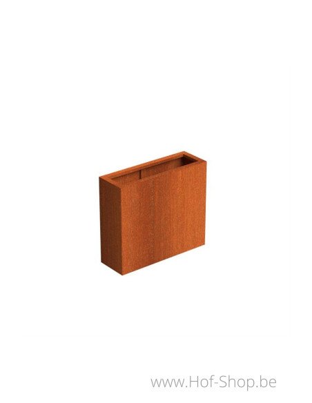 Carrez 90 x 30 x 80 cm - Jardinière Adezz en acier Corten