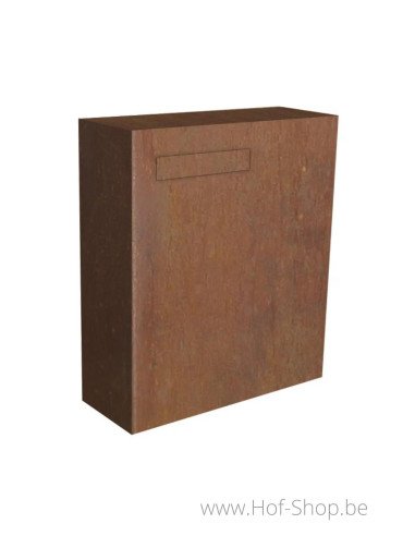 Carré acier corten - boîte aux lettres Arduo