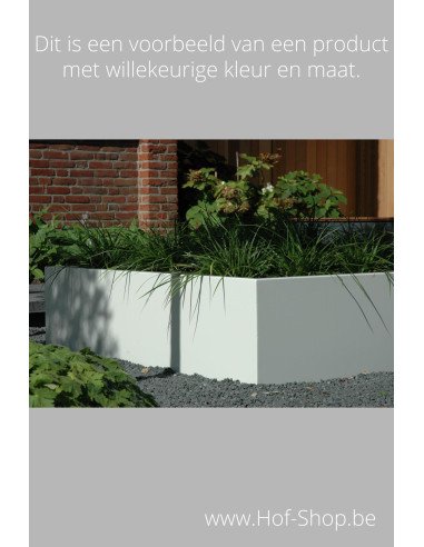 Carrez 140 x 140 x 60 cm - Jardinière Adezz en aluminium