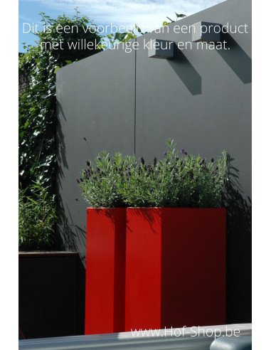 Carrez 140 x 140 x 60 cm - Jardinière Adezz en aluminium