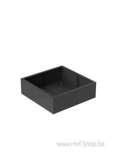 Carrez 120 x 120 x 40 cm - Jardinière Adezz en aluminium