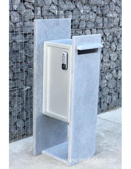 Compostella Digital Lock LDXL - boîte à colis en pierre bleue