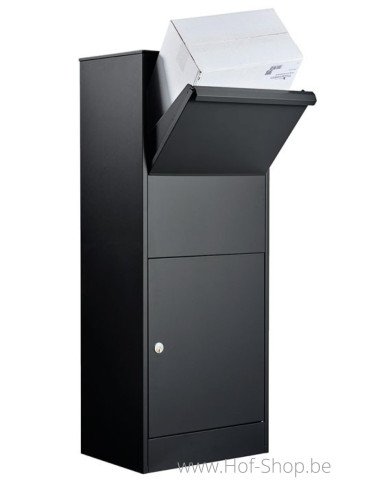 Allux 800 Large noir Front Door rukolock - boîte à colis