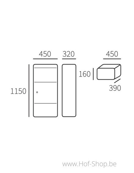 Allux 800 Large S Front Door - pakketbus