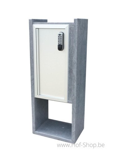 Everest Parcel Aspect bois Digital Lock BDXL - boîte à colis VASP en pierre blue