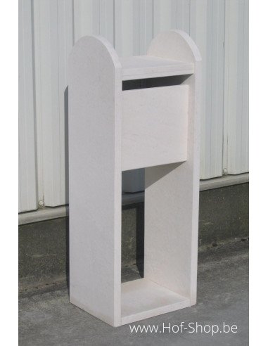 Madrid Moon White - brievenbus Franse Witsteen