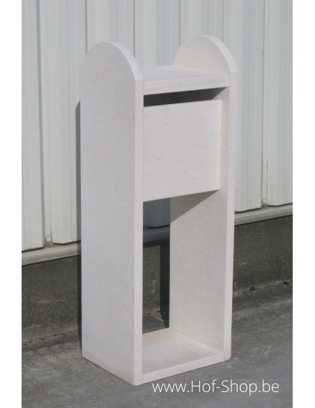 Madrid Moon White - brievenbus Franse Witsteen