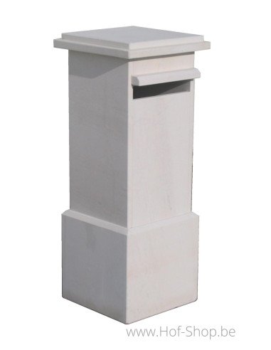 Bilbao White - brievenbus Franse witsteen