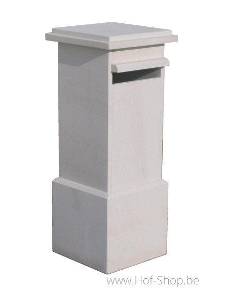 Bilbao White - brievenbus Franse witsteen