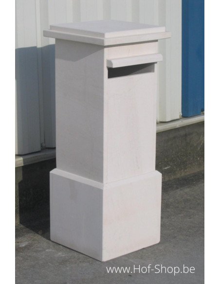 Bilbao White - brievenbus Franse witsteen