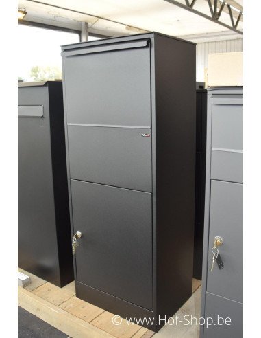 Allux 800 Large noir Front Door rukolock - boîte à colis