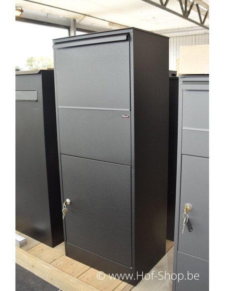 Allux 800 Large noir Front Door rukolock - boîte à colis