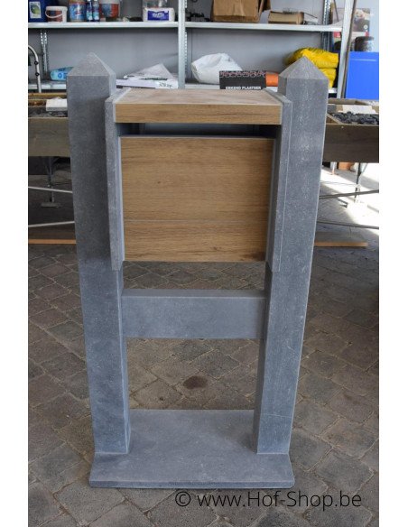 Venice Aspect bois - VASP boîte aux lettres en pierre bleue