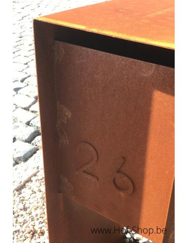 Carta - brievenbus cortenstaal