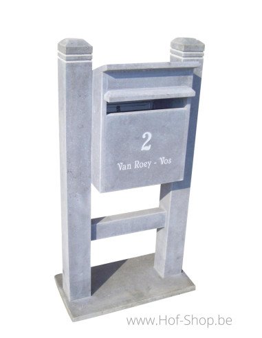 Gravure: nummer en naam op brievenbus