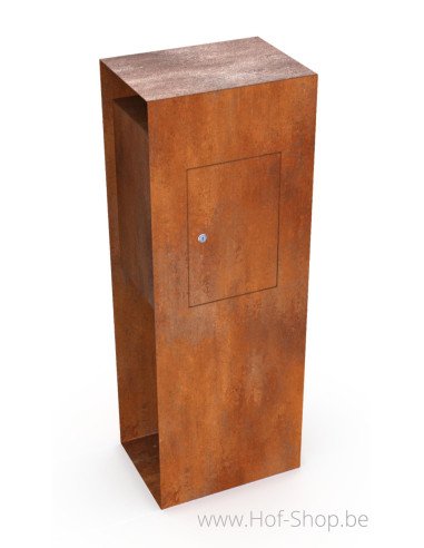 Verma - brievenbus cortenstaal