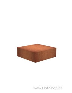 Socle 120 x 120 x 40 - socle en acier corten
