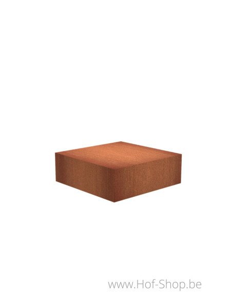 Sokkel Pedestal 120 x 120 x 40 - zuil in cortenstaal