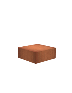 Socle 100 x 100 x 40 - socle en acier corten