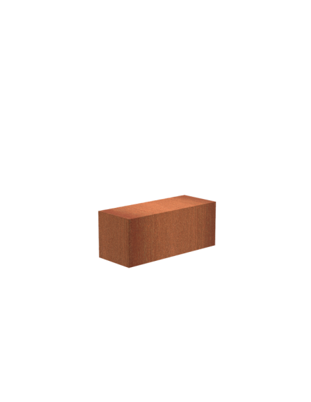 Socle 100 x 40 x 40 - socle en acier corten