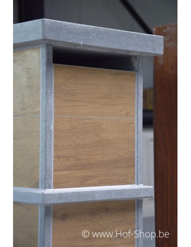 Pamplona Aspect bois - VASP boîte aux lettres en pierre bleue