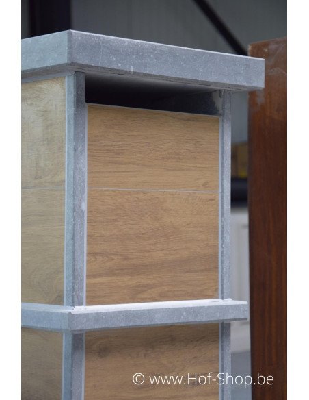 Pamplona Aspect bois - VASP boîte aux lettres en pierre bleue