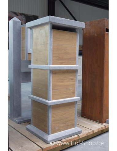 Pamplona Aspect bois - VASP boîte aux lettres en pierre bleue