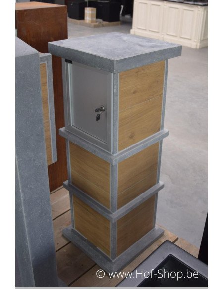 Pamplona Aspect bois - VASP boîte aux lettres en pierre bleue