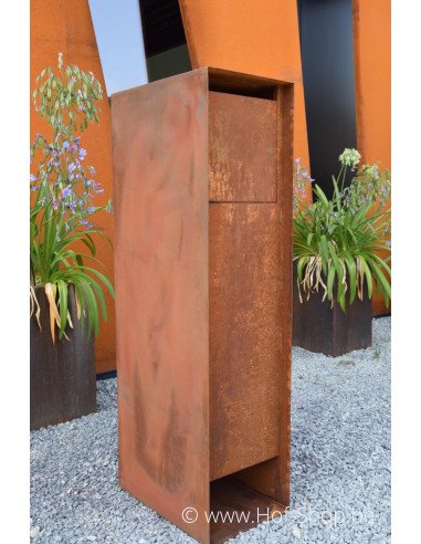 Pakun - Geroba boîte à colis en acier corten