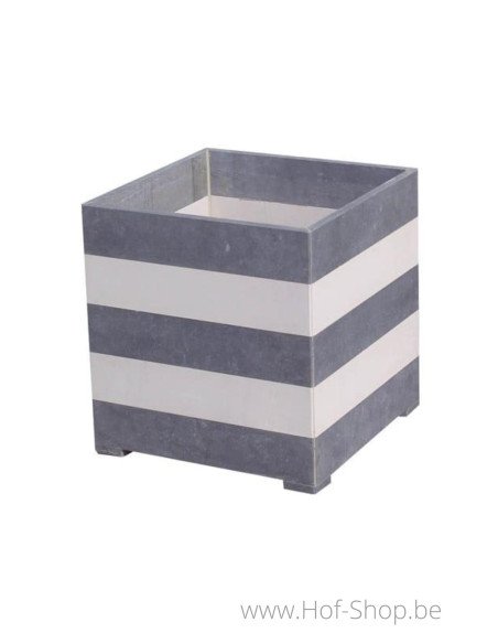 Square Modern B/W 40 x 40 x 42 cm - Jardinière en pierre bleue