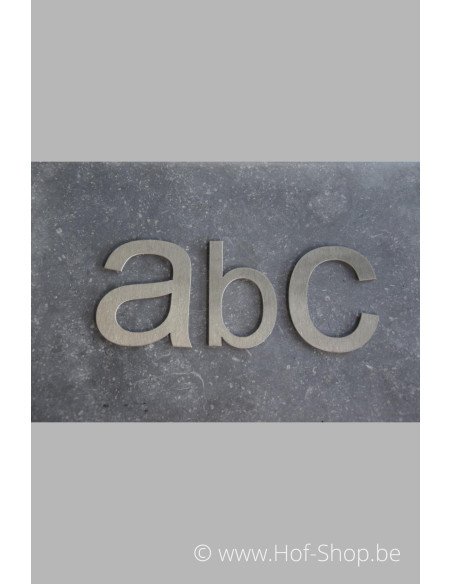 Letter B - inox 10 cm hoog (Ari)
