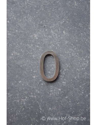 Numéro 0 - acier inoxydable de 5 cm de haut (Ari) - Fin de série