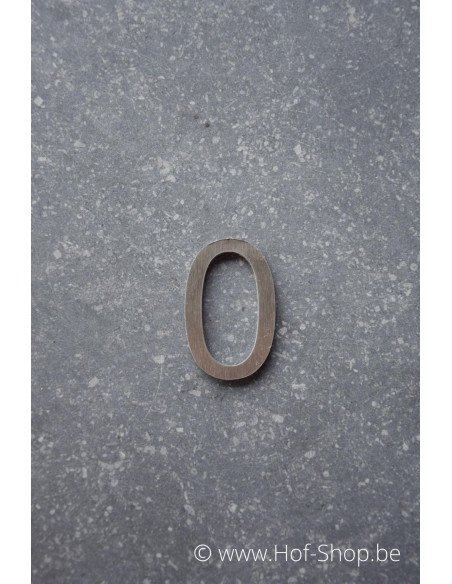Numéro 0 - acier inoxydable de 5 cm de haut (Ari) - Fin de série