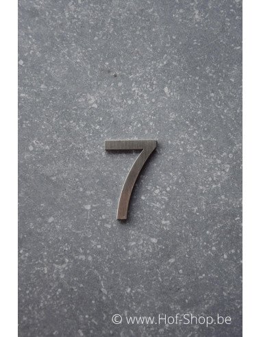 Numéro 7 - acier inoxydable de 5 cm de haut (Ari) - Fin de série