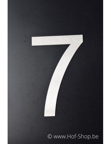 Numéro 7 - acier inoxydable de 30 cm de haut (Ari) - Fin de série