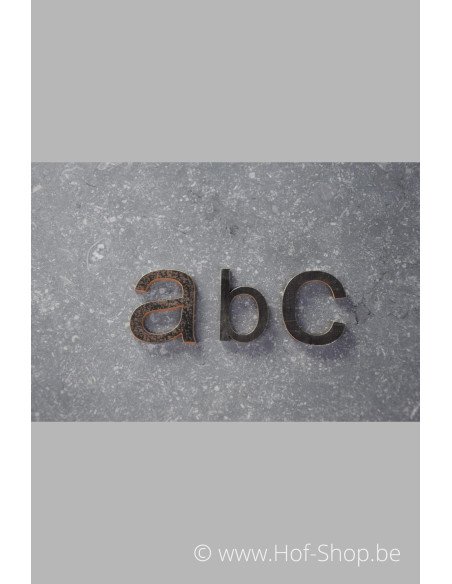 Lettre b - acier Corten de 5 cm de haut (Ari)