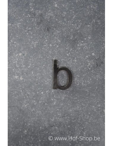 Lettre b - acier Corten de 5 cm de haut (Ari)