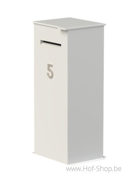 Case RAL 9016 - boîte à colis Adezz aluminium