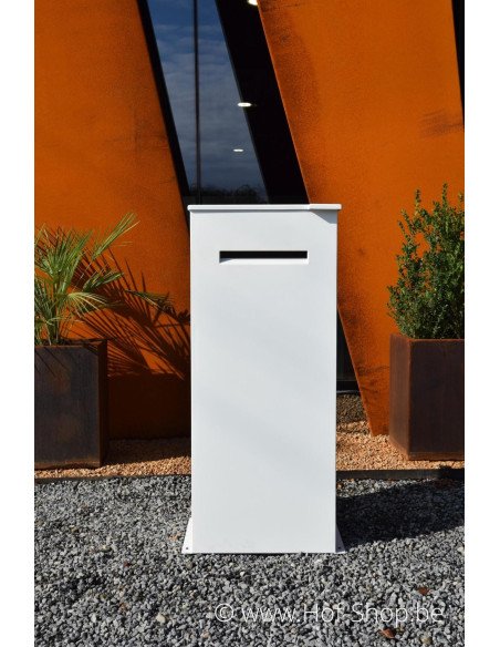 Case RAL 9016 - boîte à colis Adezz aluminium