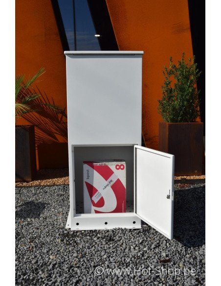 Case RAL 9016 - boîte à colis Adezz aluminium