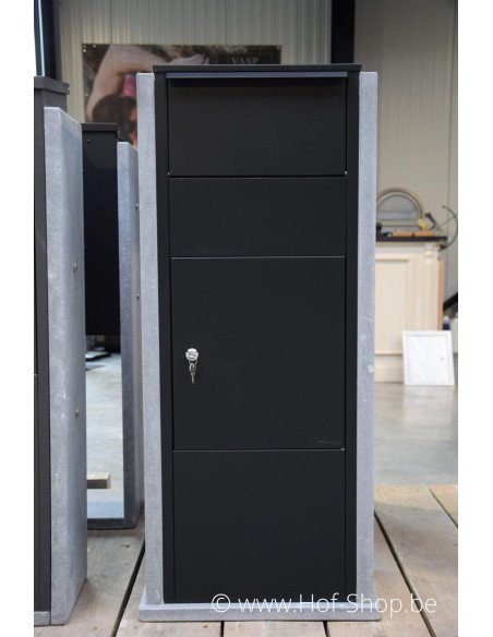 Hannover Modèle 1 gris-noir - boîte à colis en pierre bleue