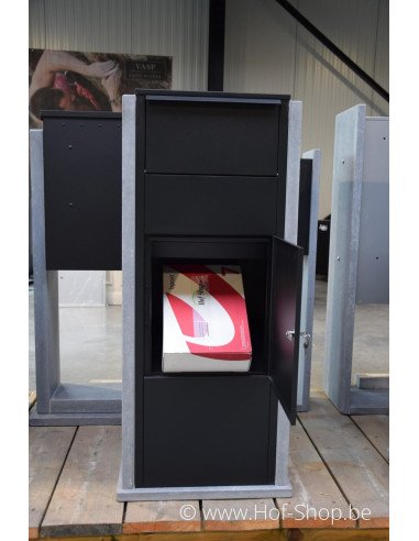 Hannover Modèle 1 gris-noir - boîte à colis en pierre bleue