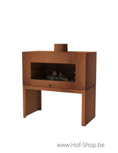 Enok - Cheminée en acier corten