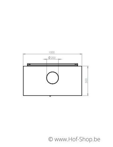 Enok wandmodel - tuinhaard in cortenstaal