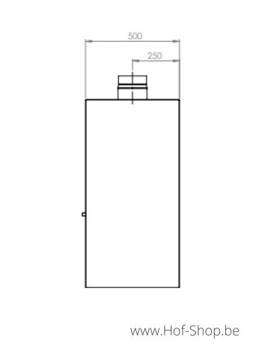 Stig (HR Coating) - cheminée en acier noir