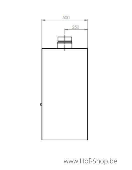 Stig (HR Coating) - cheminée en acier noir