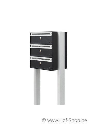 PC2-3 avec support - Allux Boîte aux lettres pour immeuble