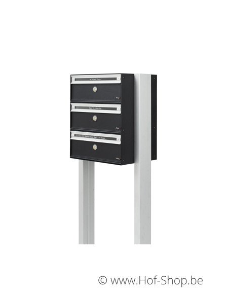 PC2-3 avec support - Allux Boîte aux lettres pour immeuble