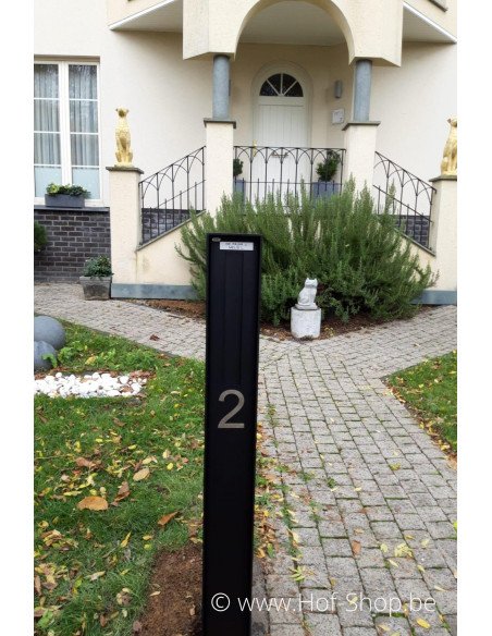 Fenix RAL 9005 - brievenbus aluminium